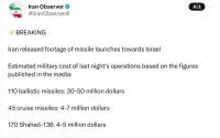 以色列：军事行动成本是6200万对11亿，优势在我！！