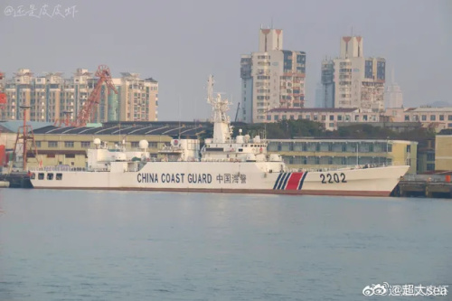 中国海警公务舰2202~2203号已调往厦金海域