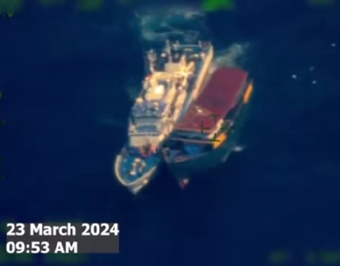 菲媒曝光：菲海军补给船遭中国海警舰艇水炮攻击